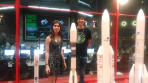 Catarina and Tomas in the French Guiana Space Port