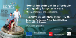 SPRINT Conference: Social investment in affordable and quality long-term care. Theory, challenges and applications